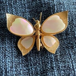 Vintage Articulating Butterfly Brooch by Mandile